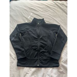 Under Armour Black Full Zip Sweatshirt Semi Fitted Woman’s Size Medium- A Few Sn